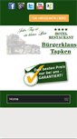 Mobile Screenshot of buergerklause-tapken.de